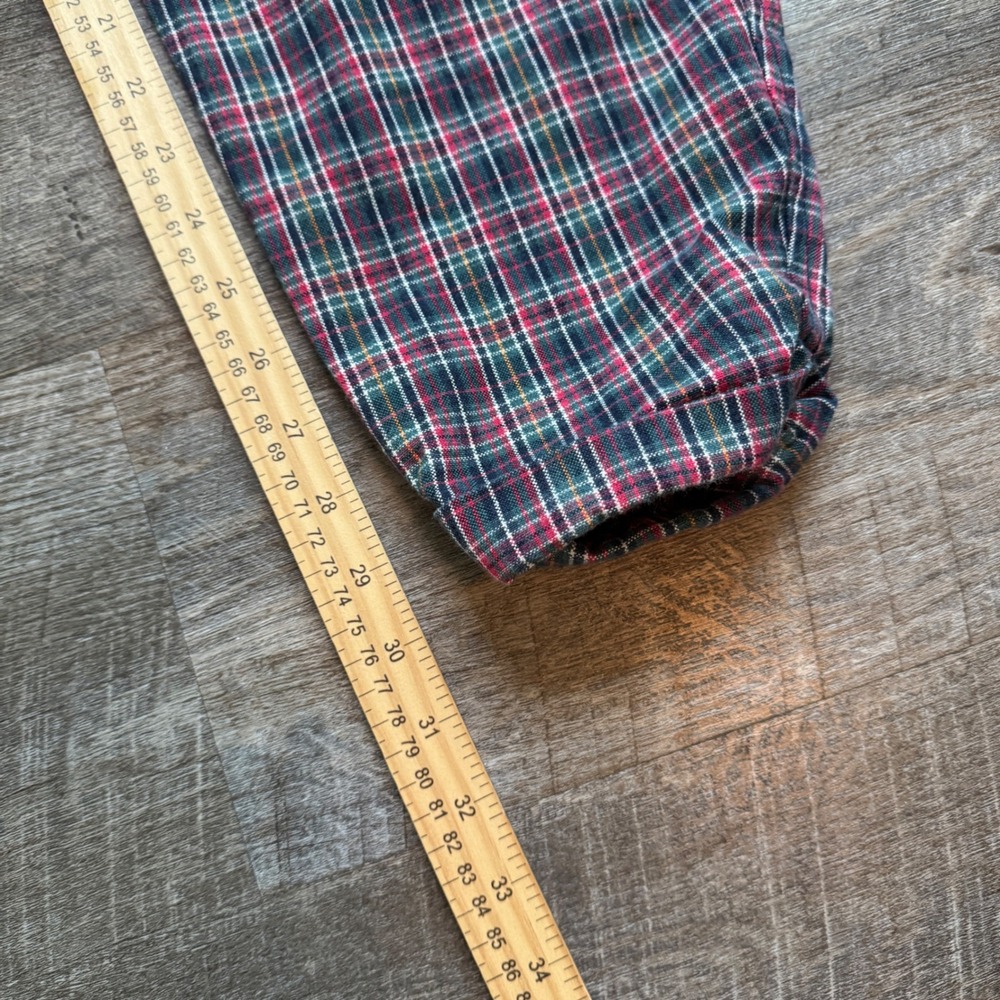 Paris Sport Club Vintage Plaid High Waisted Balloon Pants Red Green Preppy Sz XS - Picture 6 of 9